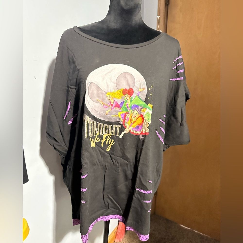 Disney Parks Sanderson Sisters T-Shirt 2XL NWT Hocus Pocus Tonight We Fly Tee